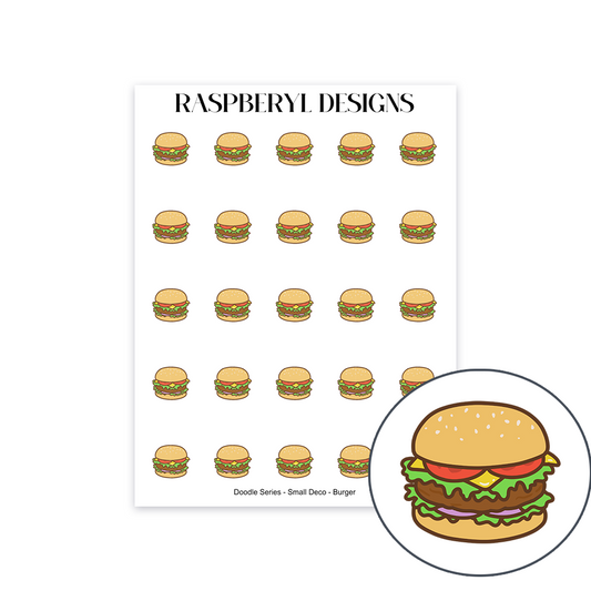 Burger - Food - Doodle Series