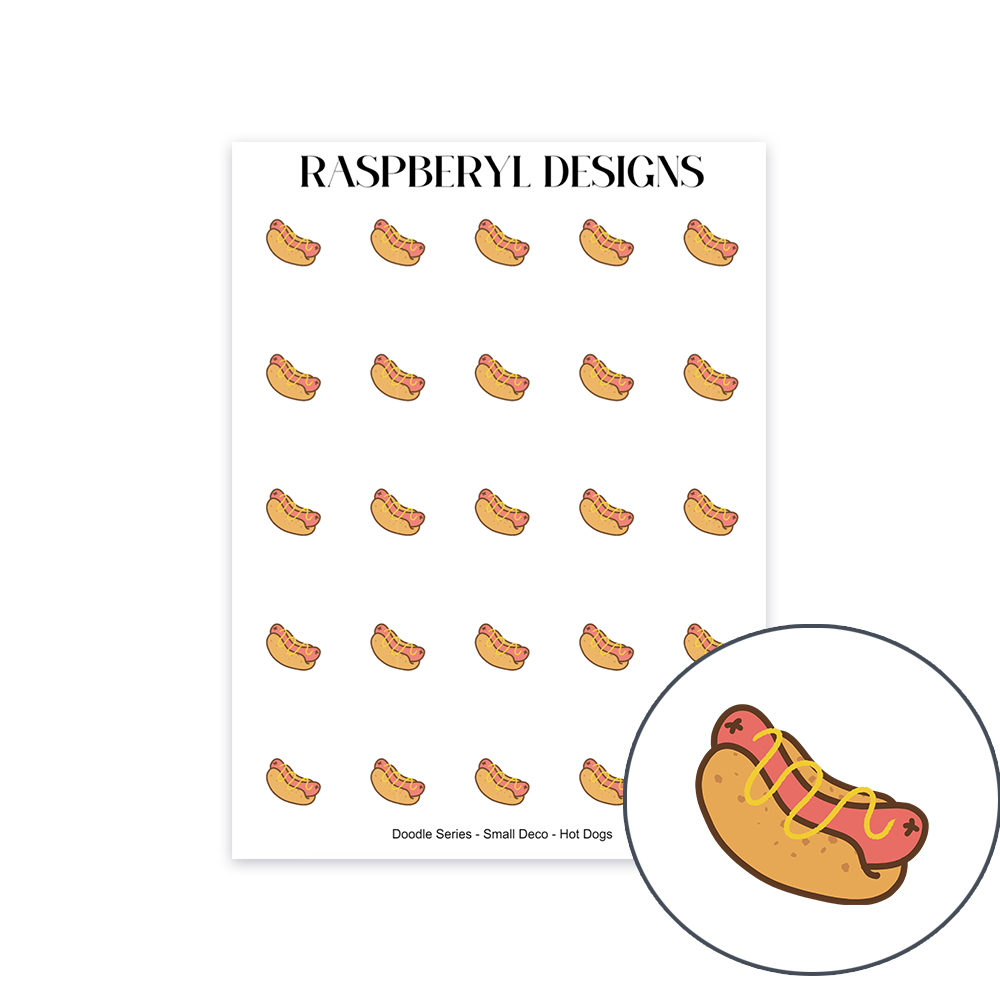 Hot Dog - Food - Doodle Series