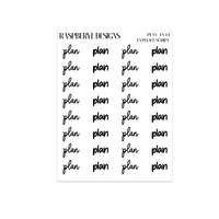 Plan - Script Sticker - Typeface- 14