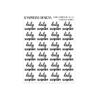 Daily Scripture - Script Sticker - Typeface- 34