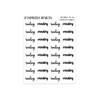 Reading - Script Sticker - Typeface- 36