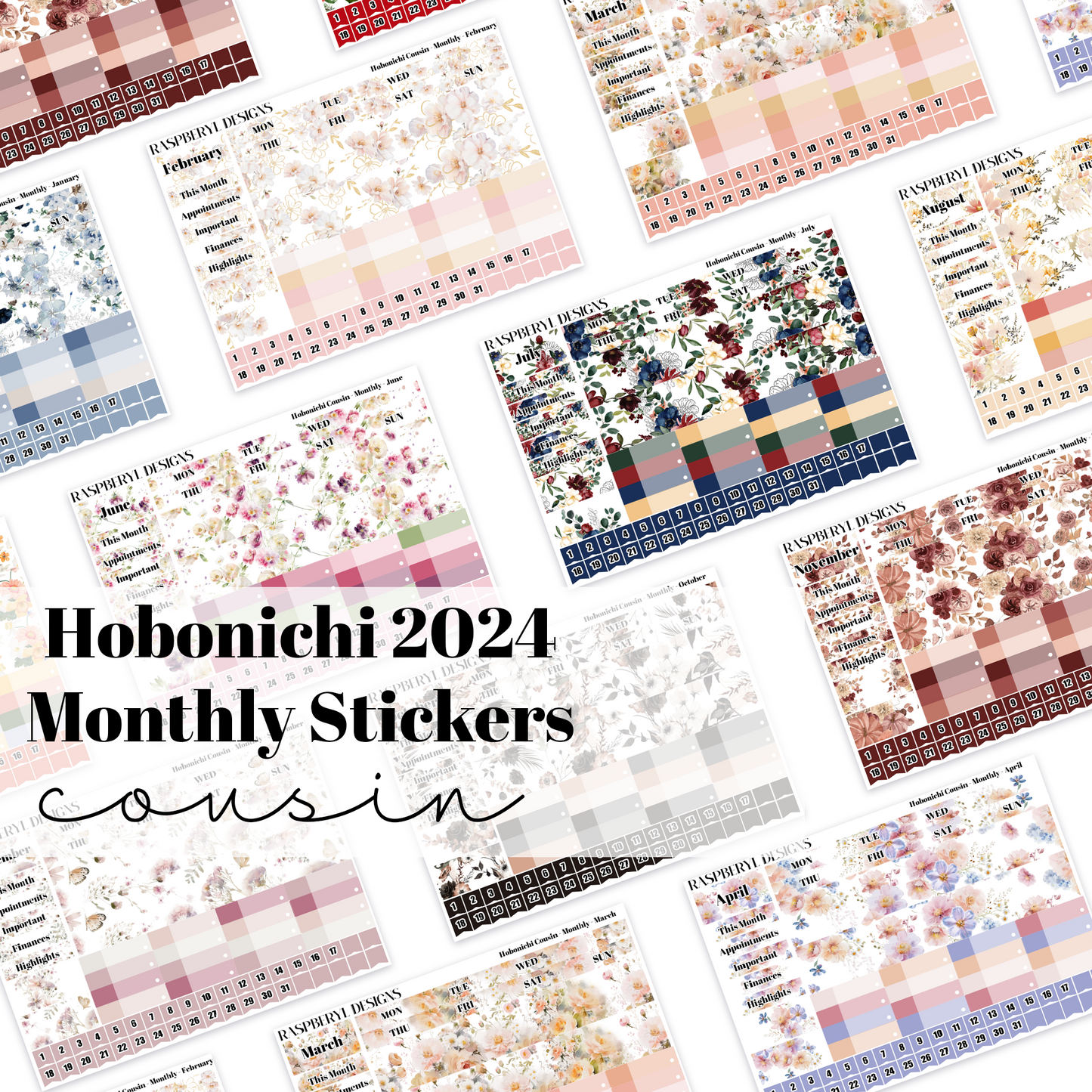 Hobonichi Cousin Monthly kits - Dated