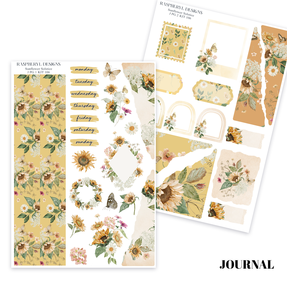 Sunflower Solstice - Journaling Kit 106