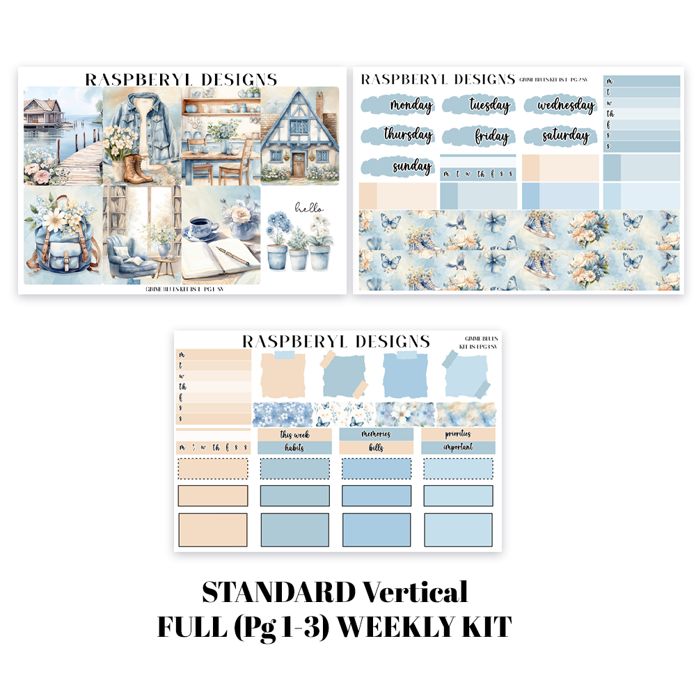 Gimme Blues Collection - weekly kits - 184