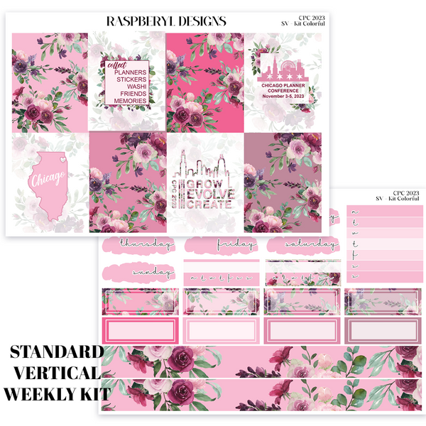 Standard Vertical Weekly - CPC2023 - Colorful Kit