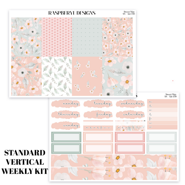 Standard Vertical Weekly - Sweet May - Kit 150