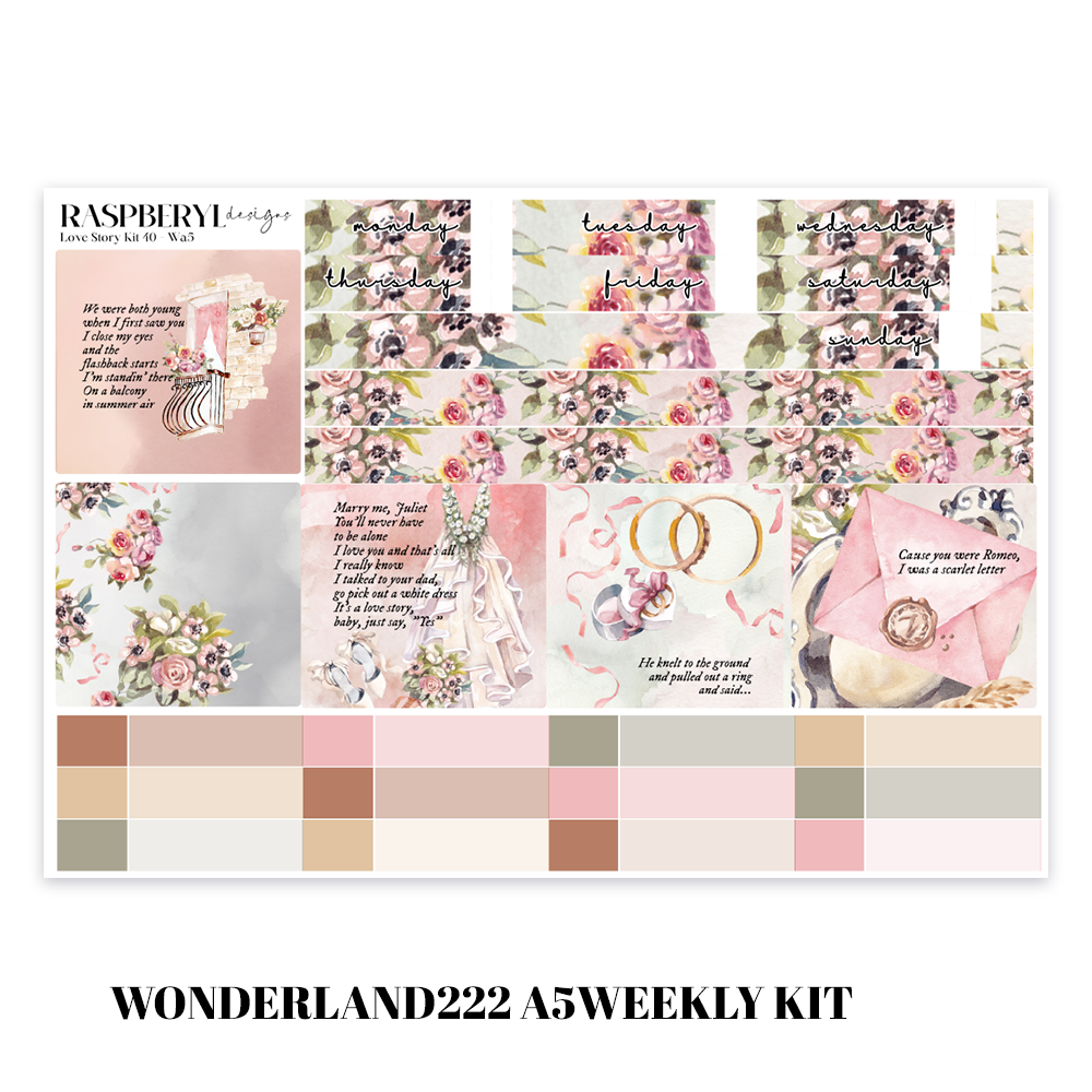 Love Story Collection - weekly kits - 40