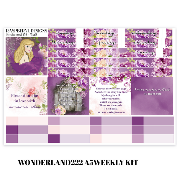 Wonderland222 A5 Weekly - Enchanted Kit 153