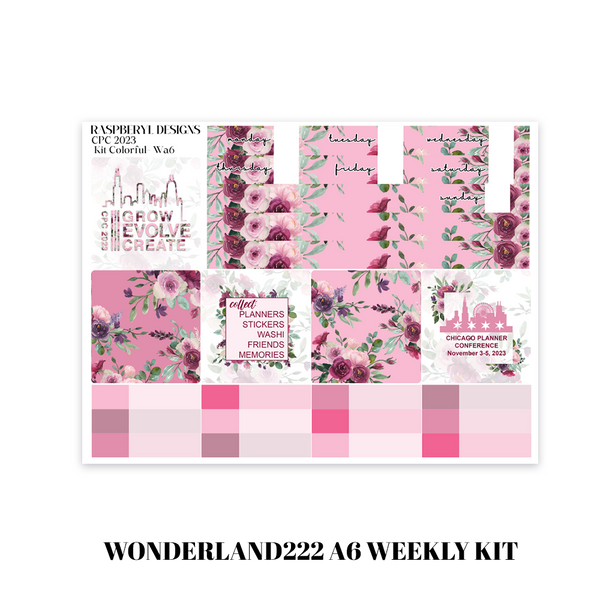 Wonderland222 A6 Weekly - CPC2023 - Colorful Kit