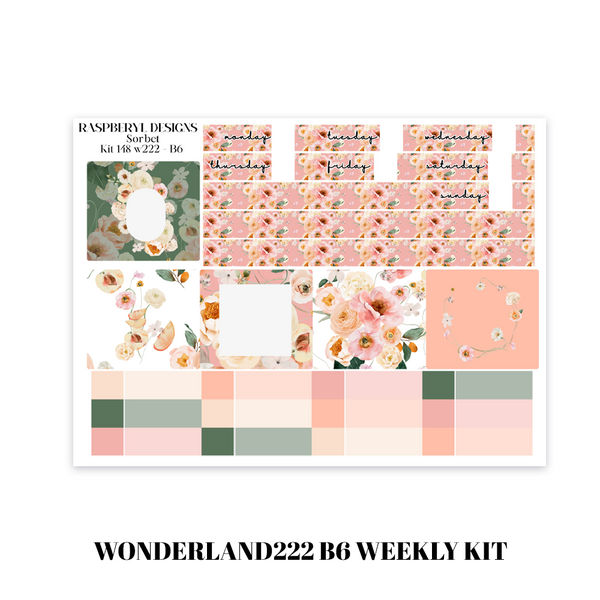 Wonderland222 B6 Weekly - Sorbet - Kit 148