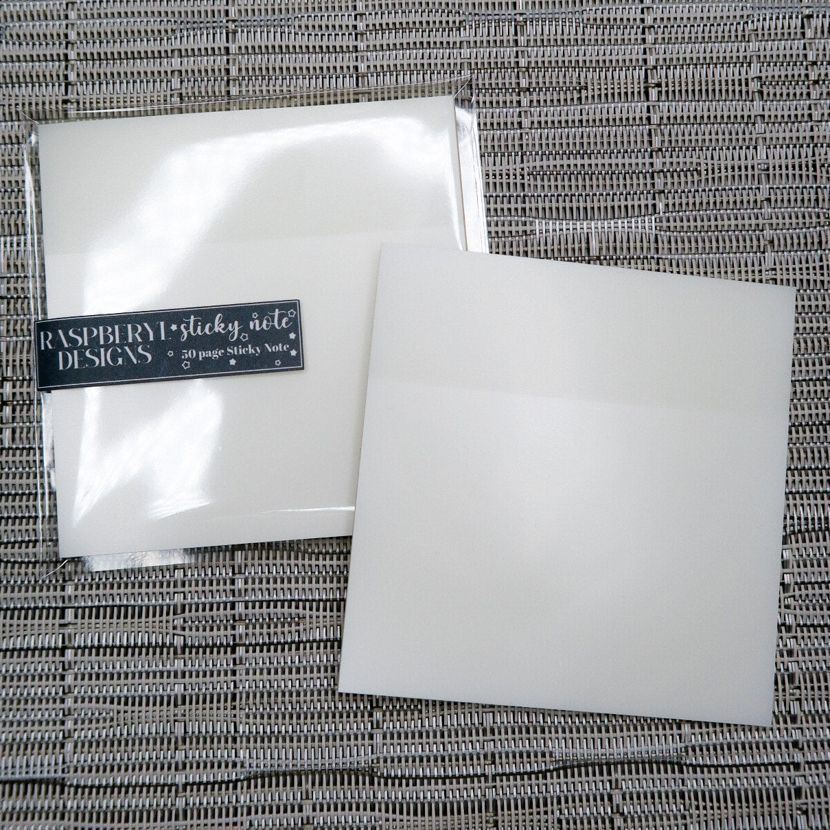 Transparent Sticky Notes - Semi Gloss Finish