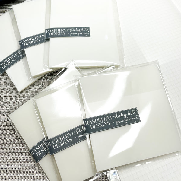 Transparent Sticky Notes - Semi Gloss Finish