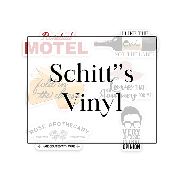 Schitt's Creek Inspired Vinyl Sticker Bundle