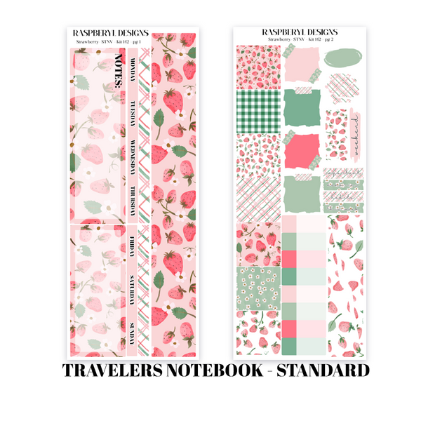 TRAVELER'S NOTEBOOK - STANDARD VERTICAL - Strawberry Kit 142