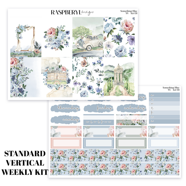 Standard Vertical Weekly - Something Blue Kit 131