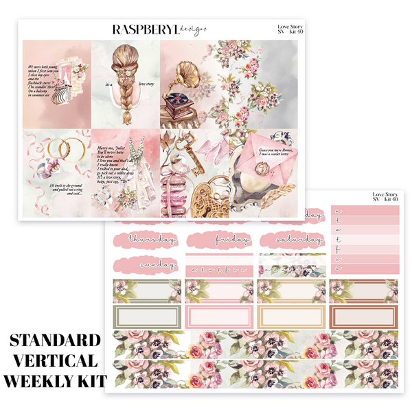 Standard Vertical Weekly - Love Story Kit 40