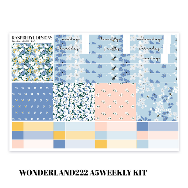 Wonderland222 A5 Weekly - Bees Knees Kit 141