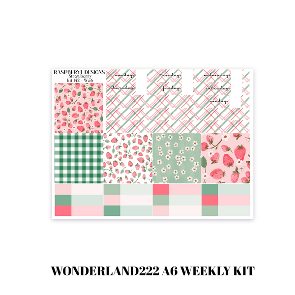 Wonderland222 A6 Weekly - Strawberry Kit 142
